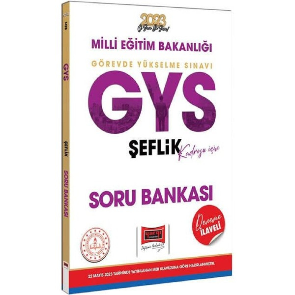 Yargı 2023 Meb GYS Şeflik Kadrosu Için Deneme Ilaveli Soru Bankası Yargı Yayınları Kaynak Kitapları Fiyatı
