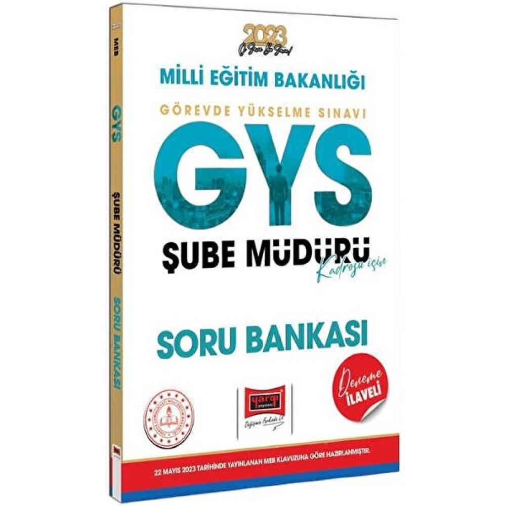 Yargı 2023 Meb GYS Şube Müdürlüğü Kadrosu Için Deneme Ilaveli Soru Bankası Yargı Yayınları Kaynak Kitapları Fiyatı