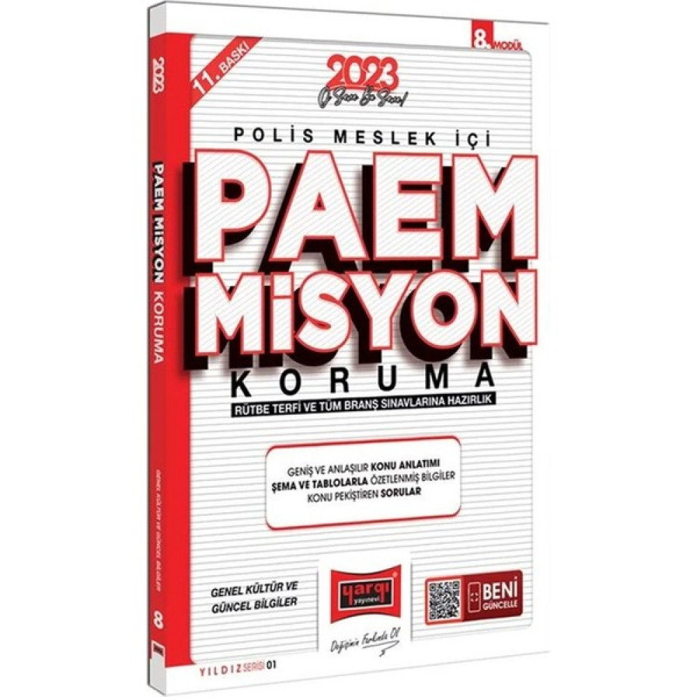 Yargı 2023 Polis Meslek Içi Paem Misyon Koruma Konu Anlatımlı Soru Bankası Modül 8 Genel Kültür ve Güncel Bilgiler Yıldız Serisi Görevde Yükselme Sınavları Kitapları Fiyatı