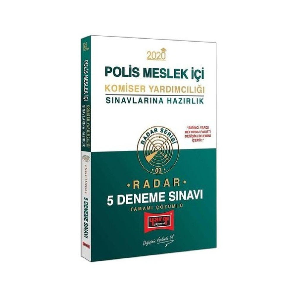 Yargı Yayınevi 2020 Polis Meslek İçi Komiser Yardımcılığı Sınavlarına Hazırlık Radar Tamamı Çözümlü 5 Deneme Sınavı Görevde Yükselme Sınavları Kitapları Fiyatı
