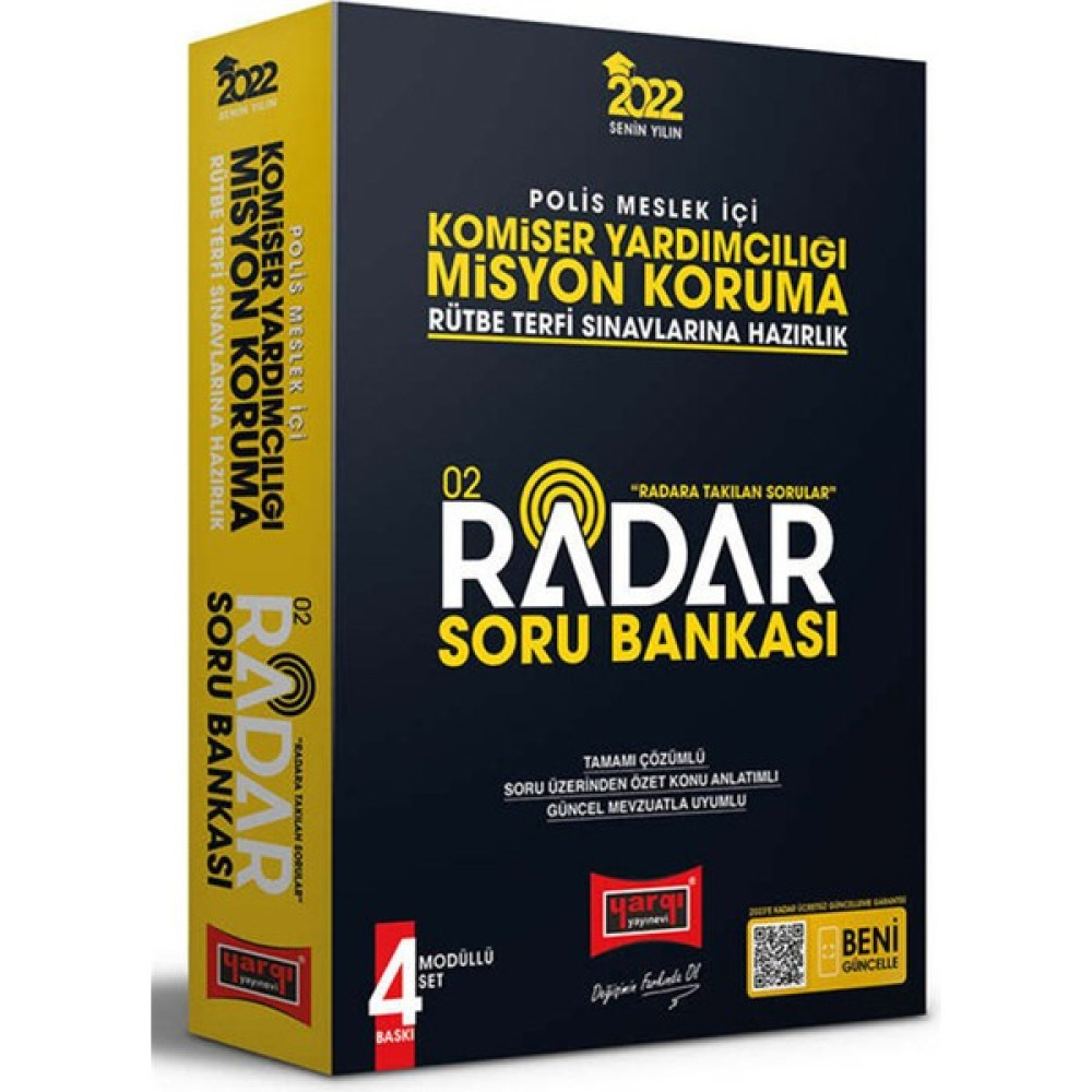 Yargı Yayınevi 2022 Polis Meslek Içi Komiser Yardımcılığı Misyon Koruma Radar Soru Bankası Görevde Yükselme Sınavları Kitapları Fiyatı