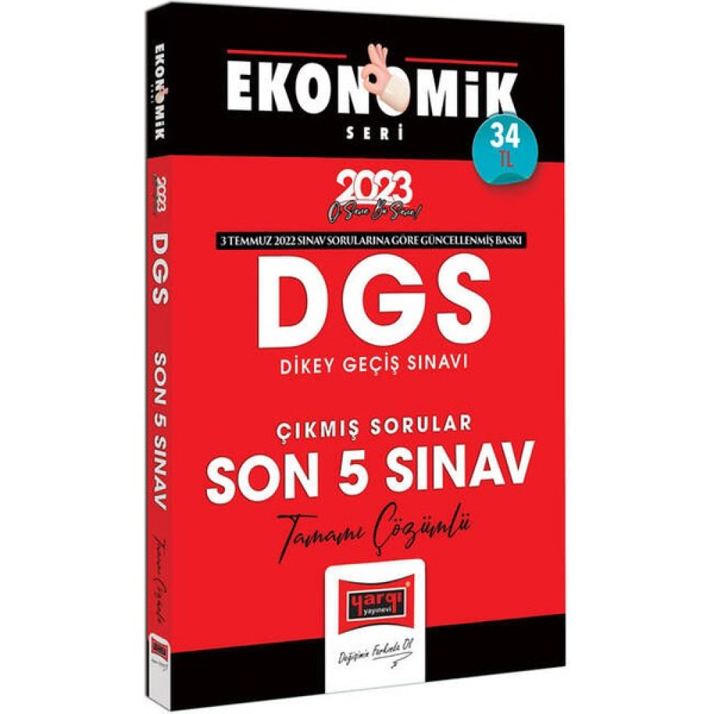 Yargı Yayınevi 2023 DGS Ekonomik Seri Tamamı Çözümlü Son 5 Yıl Çıkmış Sınav Soruları DGS Fiyatı