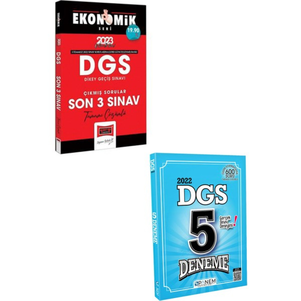Yargı Yayınevi 2023 Yargı Dgs Son 3 Sınav+Panem Dgs 5 Deneme DGS Fiyatı
