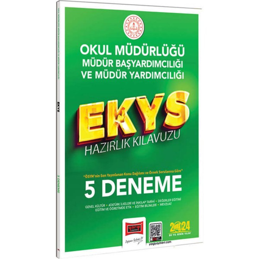 Yargı Yayınevi 2024 EKYS Okul Müdürlüğü Müdür Başyardımcılığı ve Müdür Yardımcılığı Tamamı Çözümlü 5 Deneme Görevde Yükselme Sınavları Kitapları Fiyatı