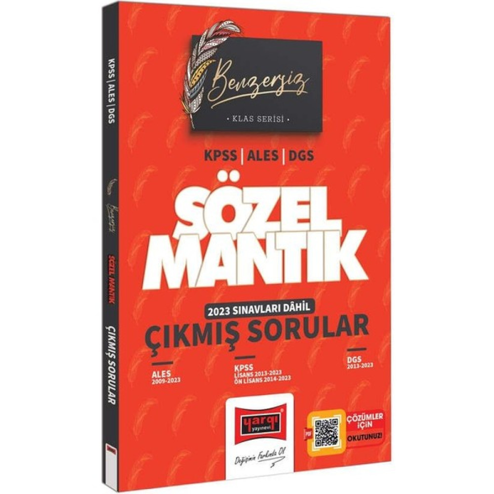 Yargı Yayınevi 2024 KPSS ALES DGS Benzersiz Sözel Mantık Çıkmış Son 10 Yılın Soruları KPSS Fiyatı