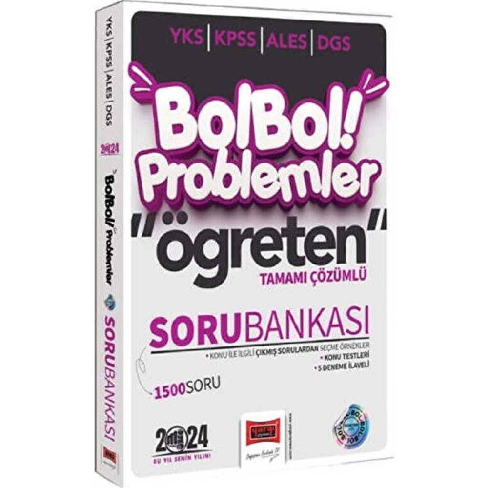 Yargı Yayınevi 2024 KPSS ALES DGS YKS Bol Bol Öğreten Problemler Tamamı Çözümlü 1500 Soru Bankası KPSS Fiyatı