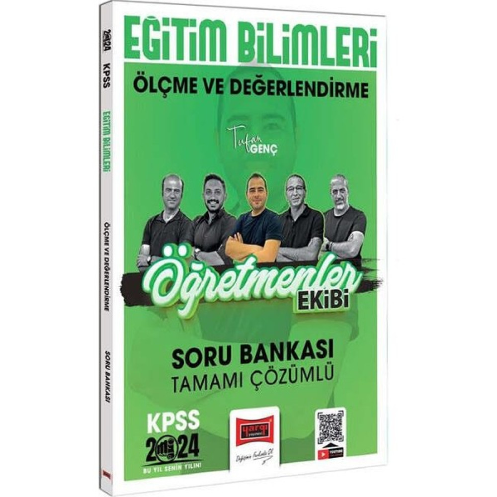 Yargı Yayınevi 2024 KPSS Eğitim Bilimleri Öğretmenler Ekibi Ölçme ve Değerlendirme Tamamı Çözümlü Soru Bankası KPSS Fiyatı