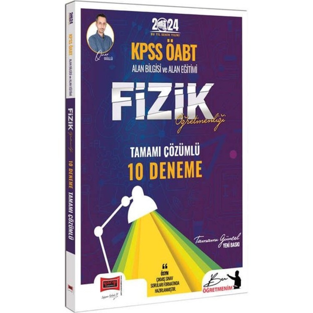 Yargı Yayınevi 2024 KPSS ÖABT Fizik Öğretmenliği Tamamı Çözümlü 10 Deneme KPSS Fiyatı