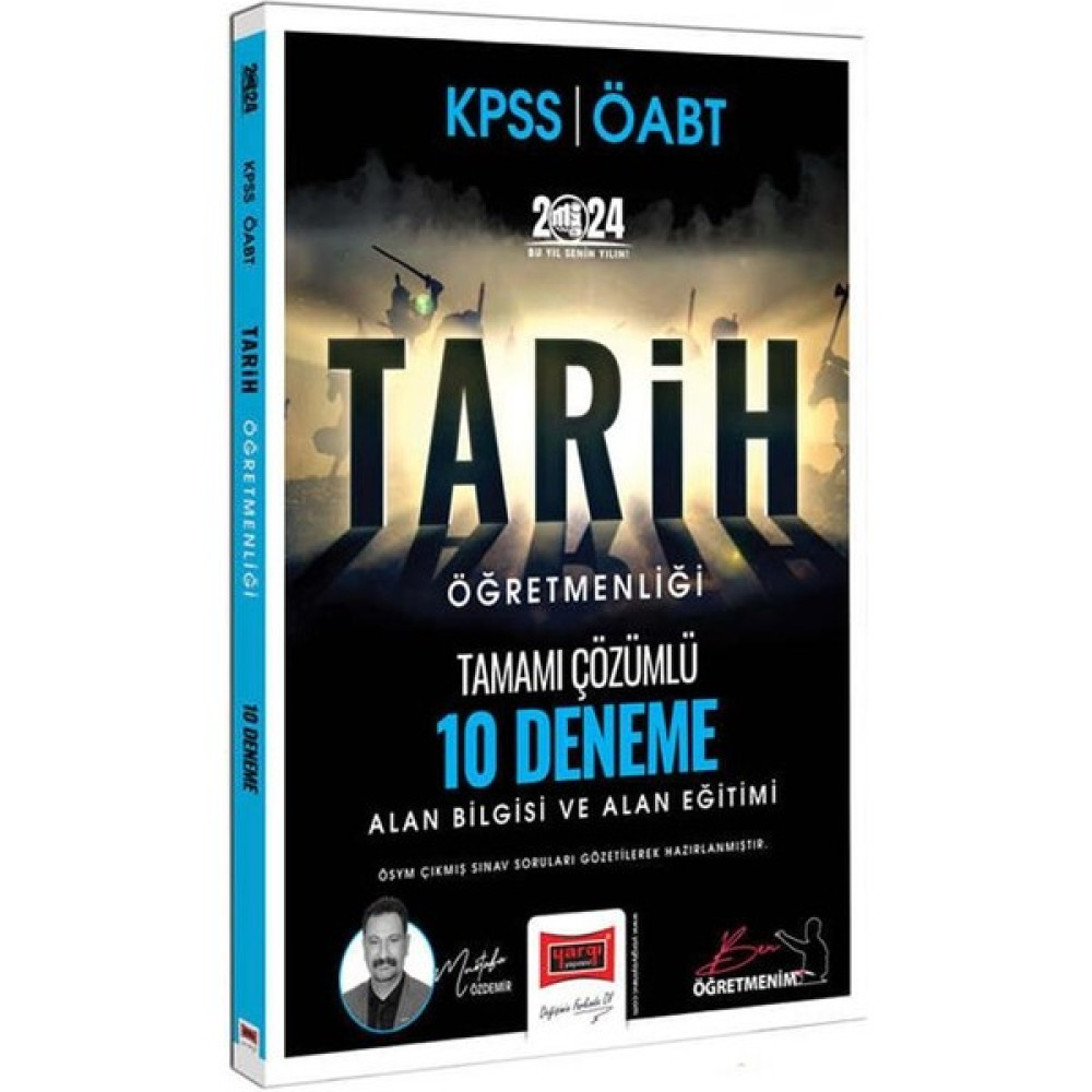 Yargı Yayınevi 2024 ÖABT Tarih Öğretmenliği Tamamı Çözümlü 10 Deneme KPSS Fiyatı