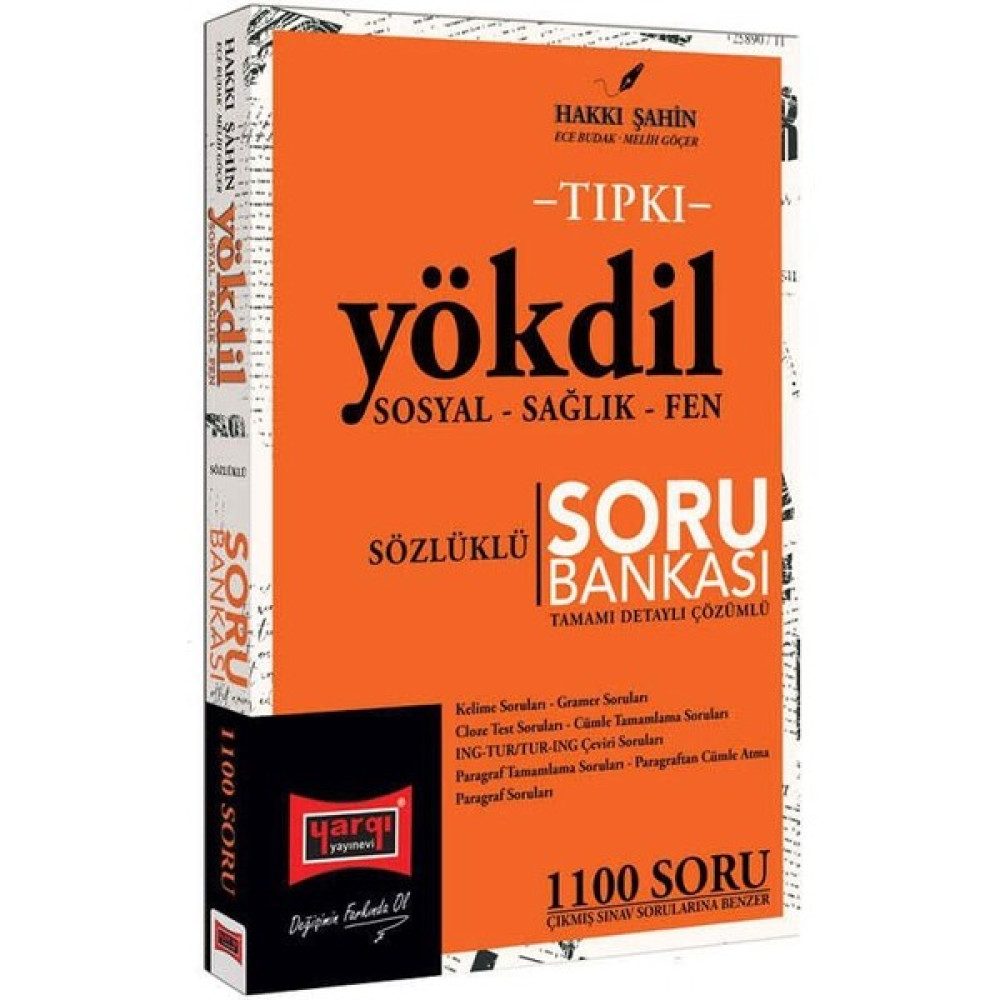 Yargı Yayınevi 2024 Tıpkı YÖKDİL Sosyal - Sağlık - Fen Sözlüklü Tamamı Detaylı Çözümlü Soru Bankası YDS Fiyatı