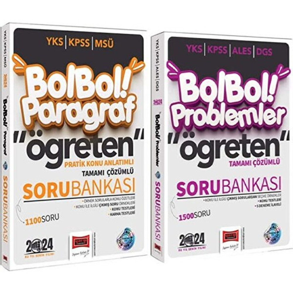 Yargı Yayınevi 2024 YKS KPSS Bol Bol Problem ve Paragraf Öğreten Soru 2’li Set KPSS Fiyatı