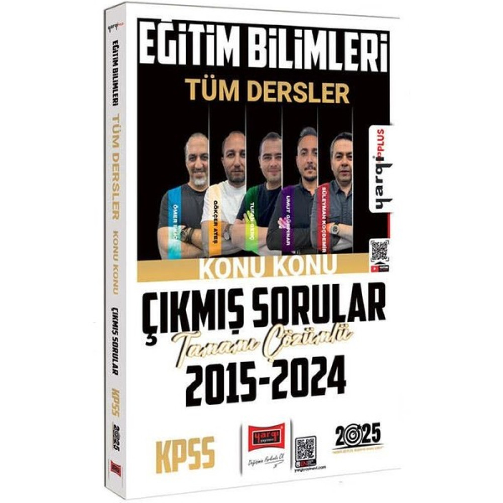 Yargı Yayınevi 2025 KPSS Eğitim Bilimleri Tüm Dersler 2015 - 2024 Tamamı Çözümlü Konu Konu Çıkmış Sorular KPSS Fiyatı
