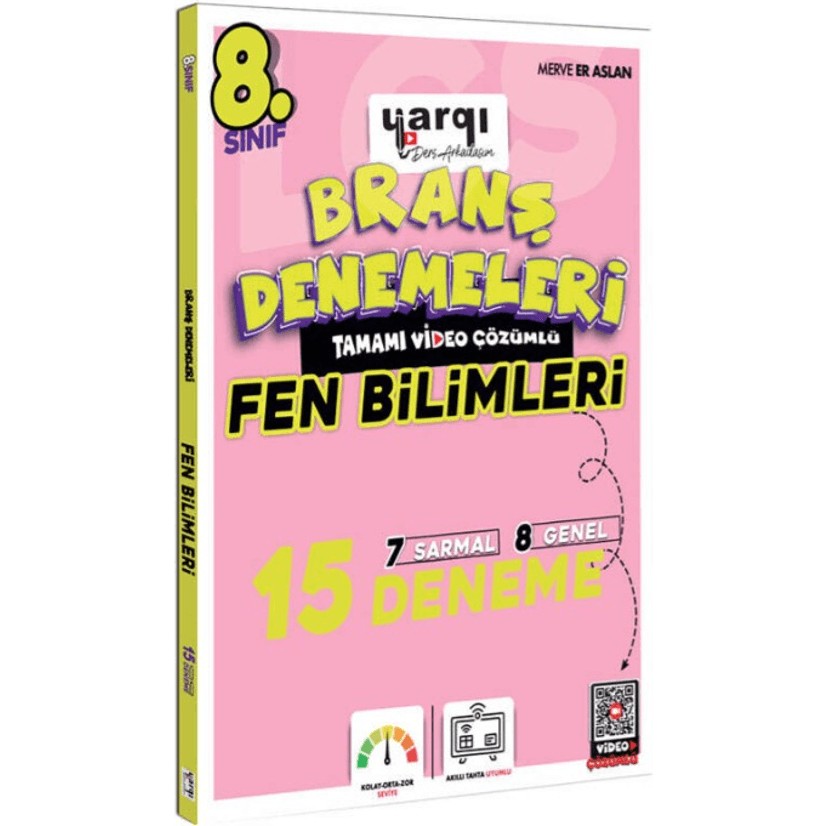 Yargı Yayınevi 8. Sınıf Tamamı Video Çözümlü Fen Bilimleri 15 Branş Denemeleri Diğer Fiyatı