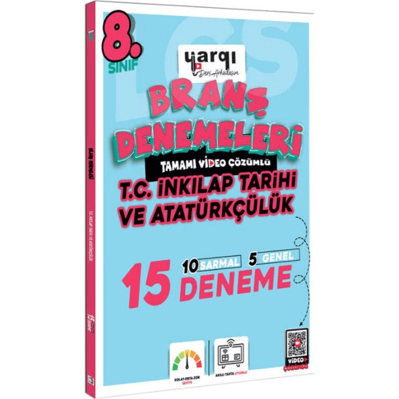 Yargı Yayınevi 8. Sınıf Tamamı Video Çözümlü T.c. Inkılap Tarihi ve Atatürkçülük 15 Branş Denemeleri Tüm Dersler Fiyatı
