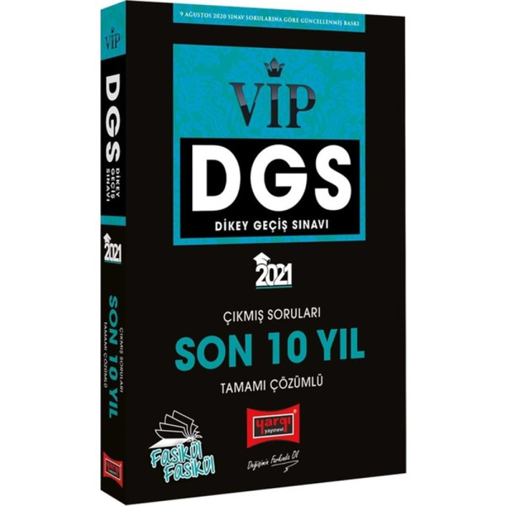 Yargı Yayınevi Dgs Vıp Sayısal Sözel Yetenek Son 10 Yıl Tamamı Çözümlü Fasikül Çıkmış Sorular DGS Fiyatı