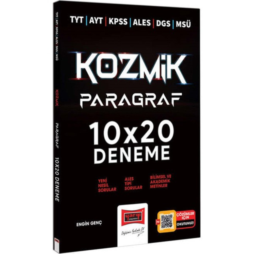 Yargı Yayınevi TYT AYT KPSS ALES DGS MSÜ Kozmik Paragraf 10X20 Deneme Temel Yeterlilik Testi (TYT) Fiyatı