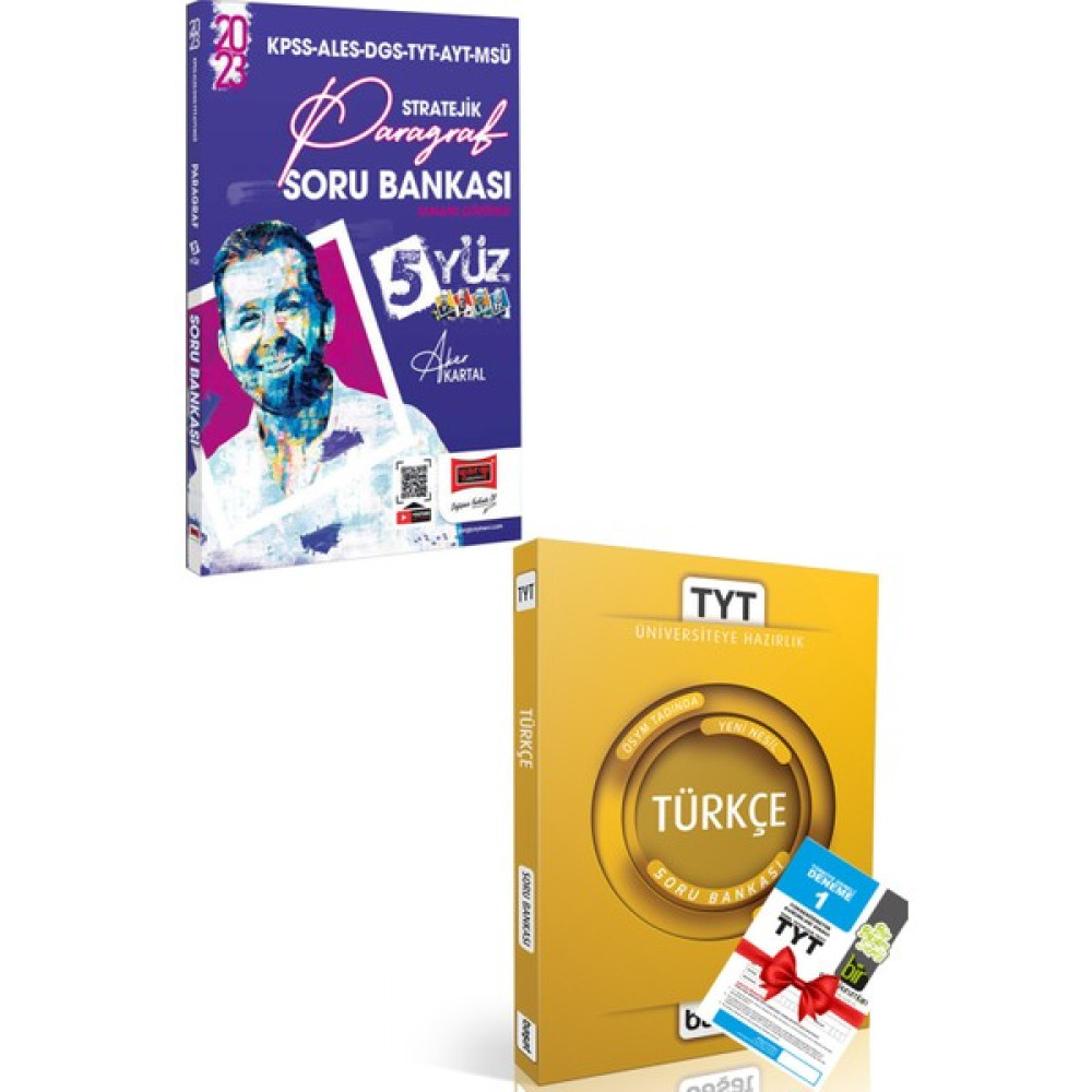 Yargı Yayınevi Yargı 2023 Paragraf Soru Bankası + Başat Türkçe Soru Bankası Temel Yeterlilik Testi (TYT) Fiyatı