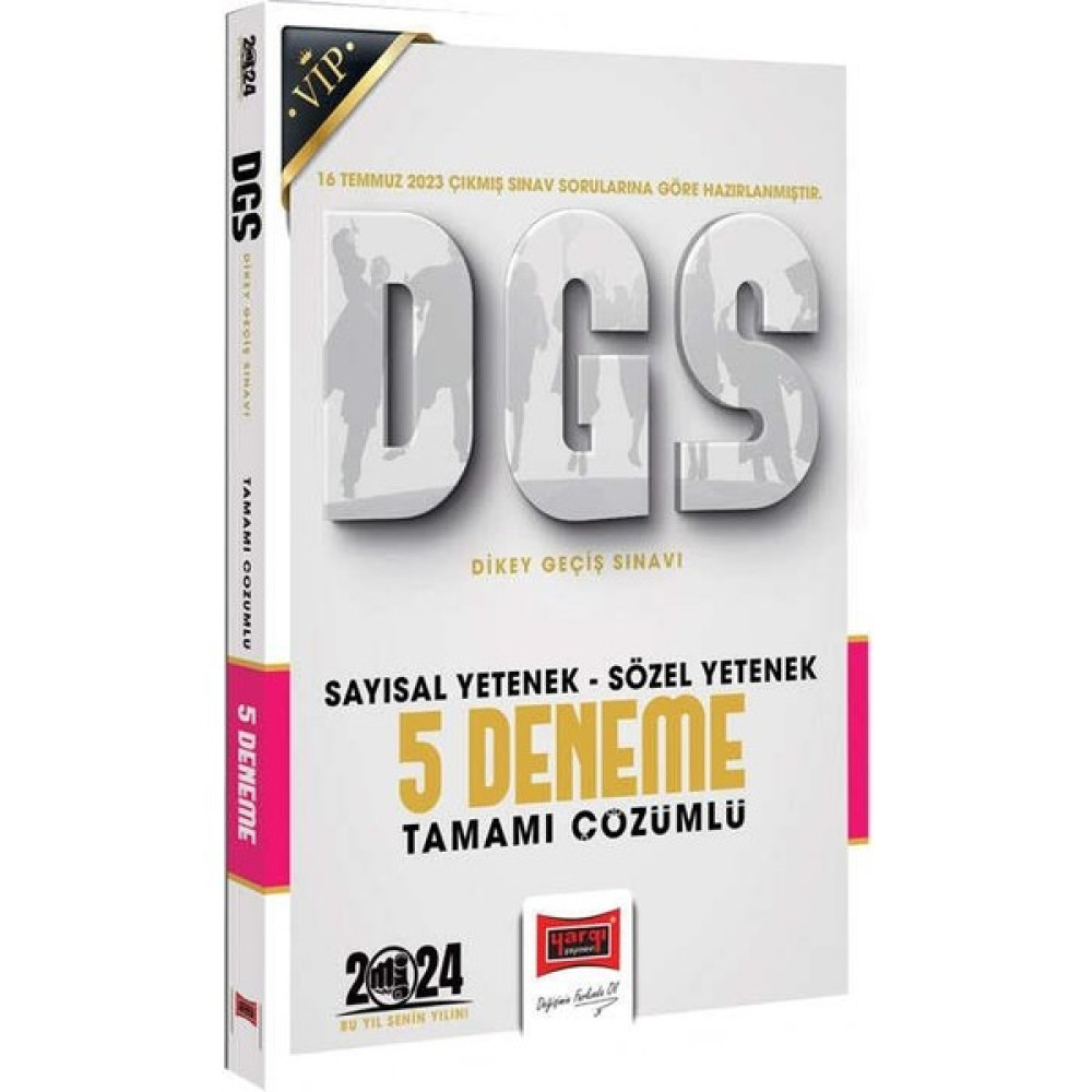 Yargı Yayınevi Yargı 2024 Dgs Sözel Sayısal Bölüm Tamamı Çözümlü 5 Deneme DGS Fiyatı