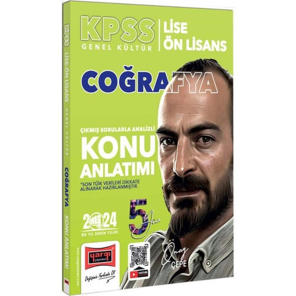 Yargı Yayınevi Yargı 2024 Kpss Lise Ön Lisans 5yüz Ekibi Coğrafya Çıkmış Sorularla Desteklenmiş Analizli Konu Anlatımı KPSS Fiyatı