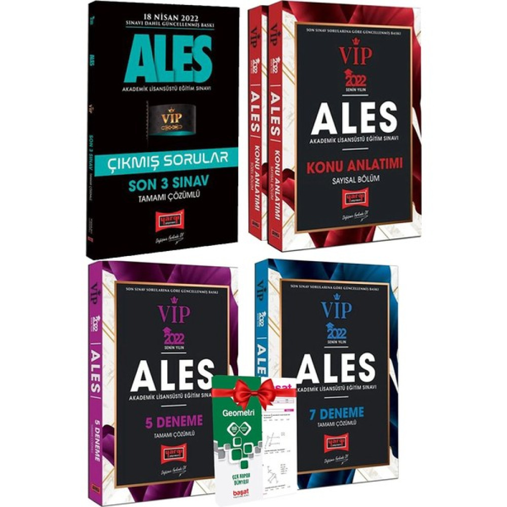 Yargı Yayınevi Yargı Ales Çıkmış Sorular+Ales Konu Anlatım+Ales 5 Deneme+Ales 7 Deneme+Geometri Yaprak Test ALES Fiyatı