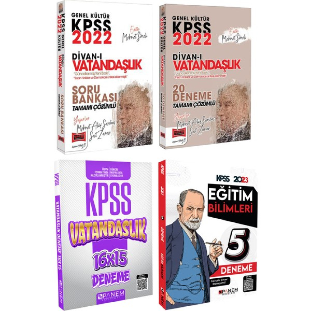 Yargı Yayınevi Yargı Kpss Vatandaşlık Soru Bankası+Vatandaşlık 20 Deneme+Panem Kpss Vatandaşlık+Eğitim 5 Deneme KPSS Fiyatı