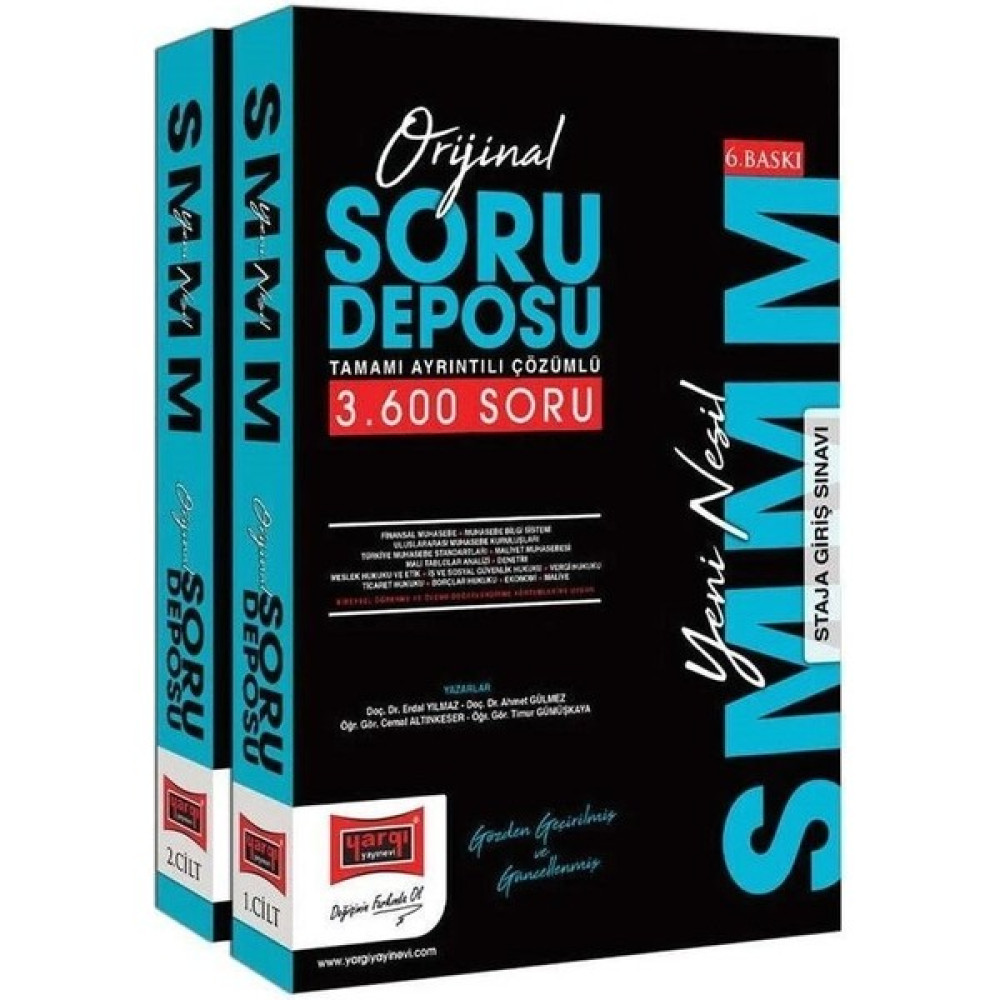 Yargı Yayınevi Yargı Smmm Staja Giriş Orjinal Soru Deposu Soru Bankası Çözümlü 2 Cilt 6. Baskı Görevde Yükselme Sınavları Kitapları Fiyatı