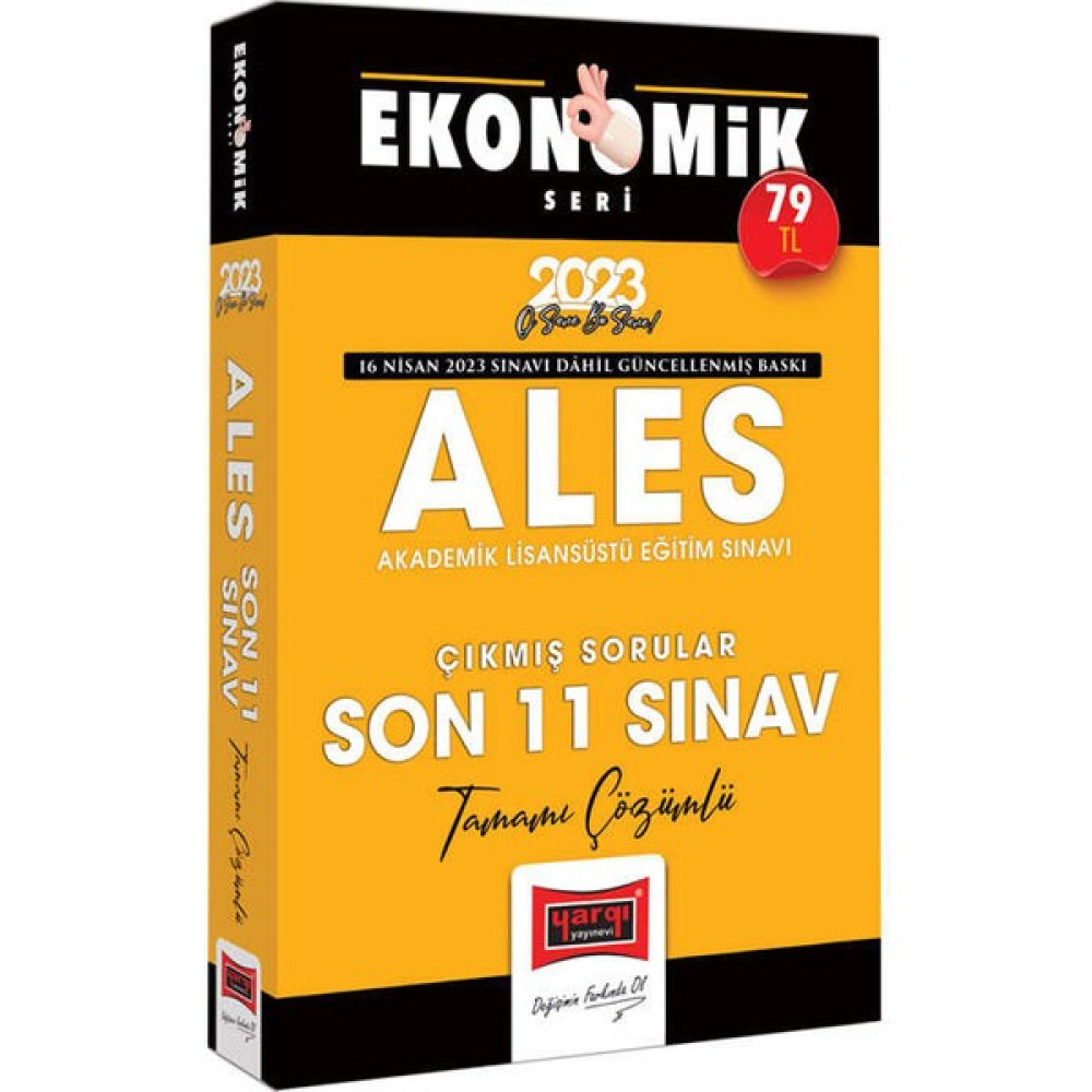 Yargı Yayınevi Yargı Yayınları 2023 Ales Ekonomik Seri Tamamı Çözümlü Son 11 Sınav Çıkmış Sorular ALES Fiyatı
