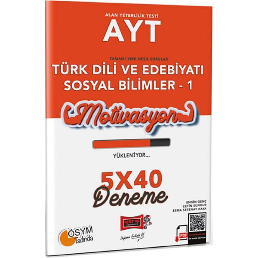 Yargı Yayınevi Yargı Yayınları AYT Türk Dili ve Edebiyatı Sosyal Bilimler-1 5X40 Deneme Temel Yeterlilik Testi (TYT) Fiyatı