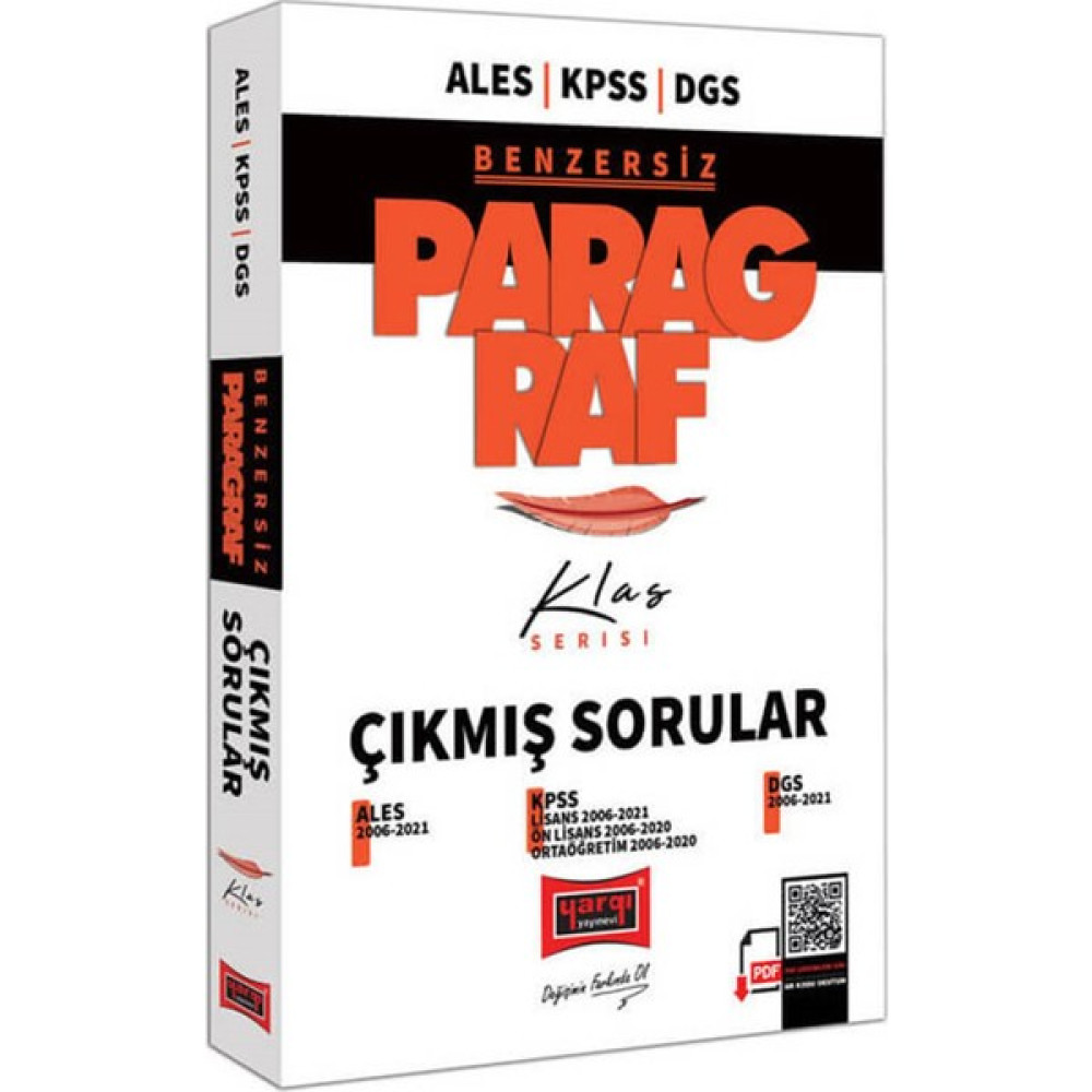 Yargı Yayınları 2022 Ales Kpss Dgs Klas Serisi Benzersiz Paragraf Çıkmış Sorular ALES Fiyatı