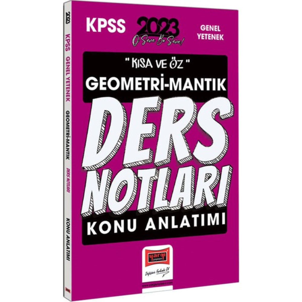 Yargı Yayınları 2023 Kpss Kısa ve Öz Geometri ve Sayısal Mantık Konu Anlatımı Ders Notları KPSS Fiyatı