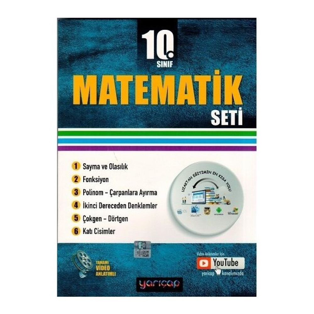 Yarı Çap Yayınları 10. Sınıf Matematik Seti Matematik Fiyatı