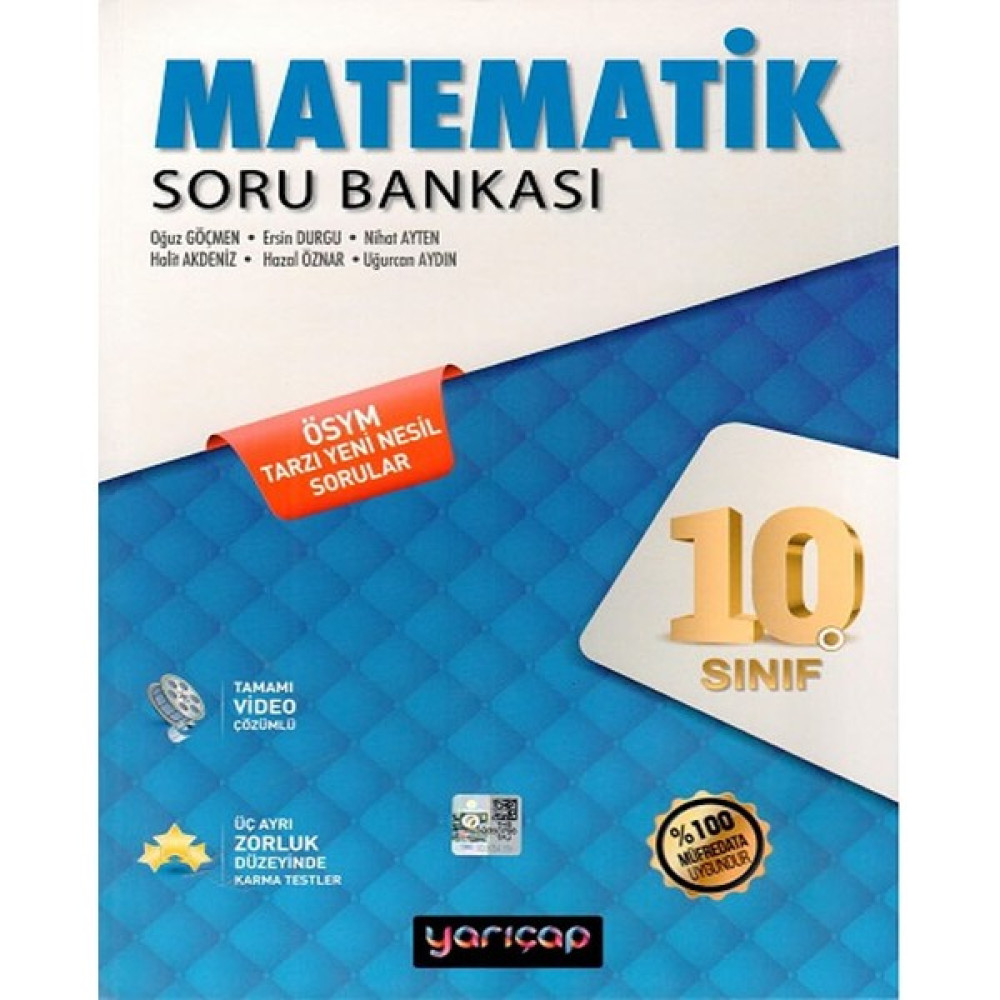 Yarı Çap Yayınları 10. Sınıf Matematik Soru Bankası Matematik Fiyatı