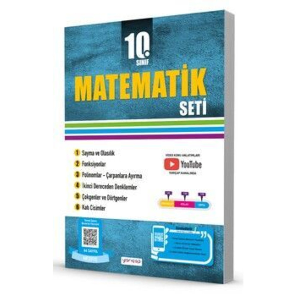 Yarıçap Yayınları 10. Sınıf Matematik Seti Ders Sınav Kitapları Fiyatı
