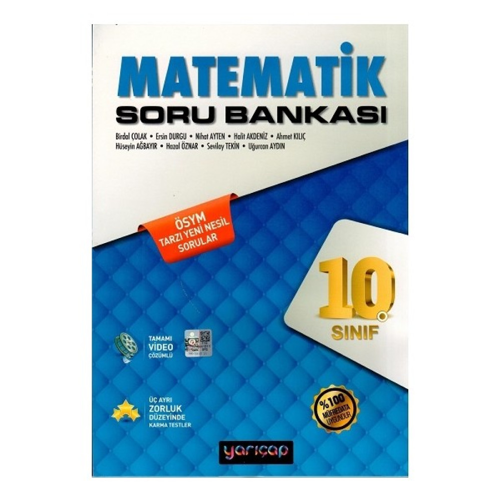 Yarıçap Yayınları 10. Sınıf Matematik Soru Bankası Matematik Fiyatı
