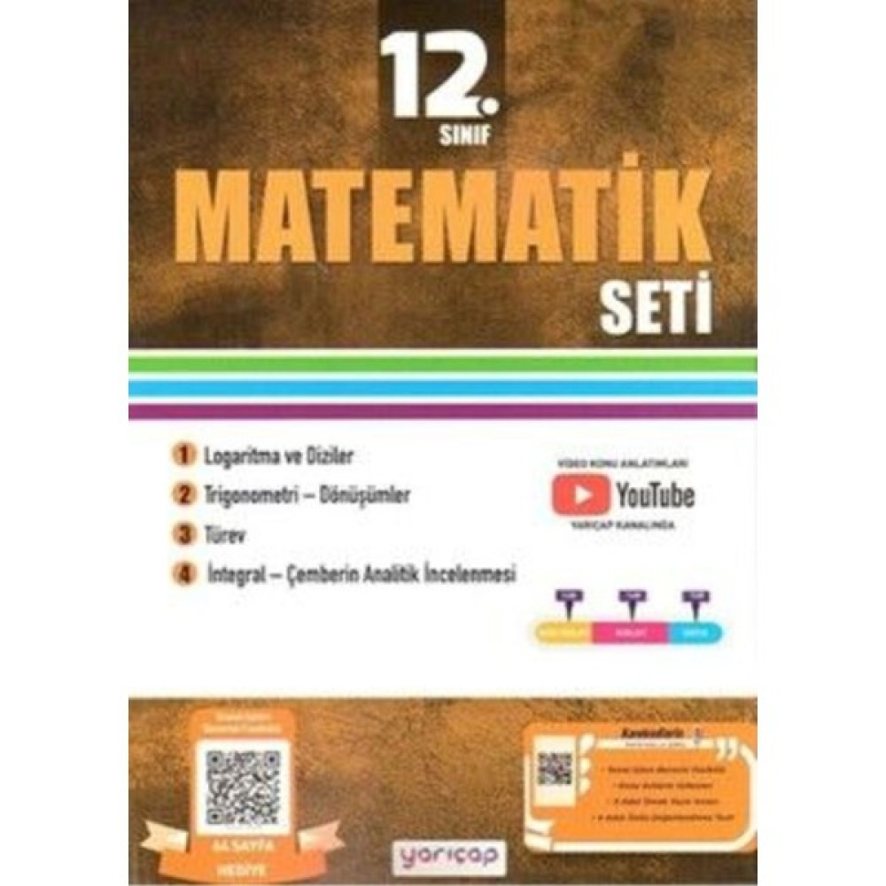 Yarıçap Yayınları 12. Sınıf Matematik Seti Tüm Dersler Fiyatı