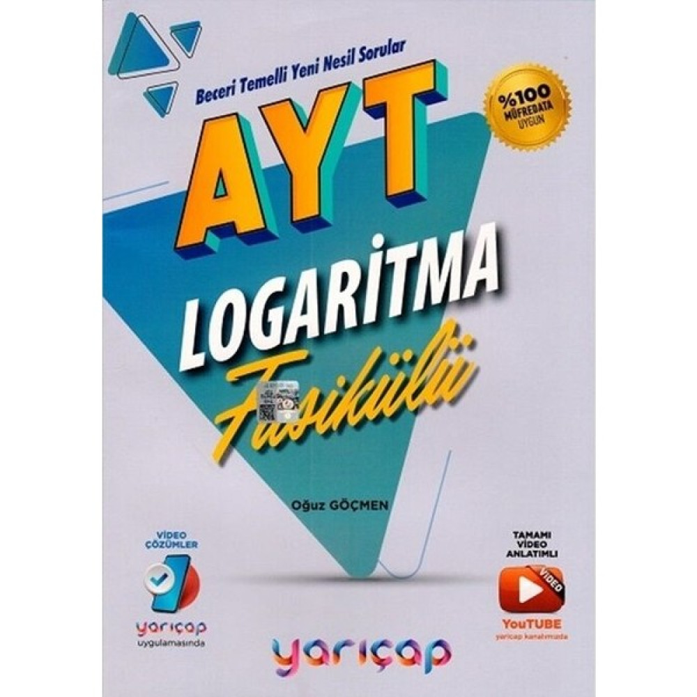 Yarıçap Yayınları  ayt Logaritma Fasikülü - Oğuz Göçmen Ders Sınav Kitapları Fiyatı
