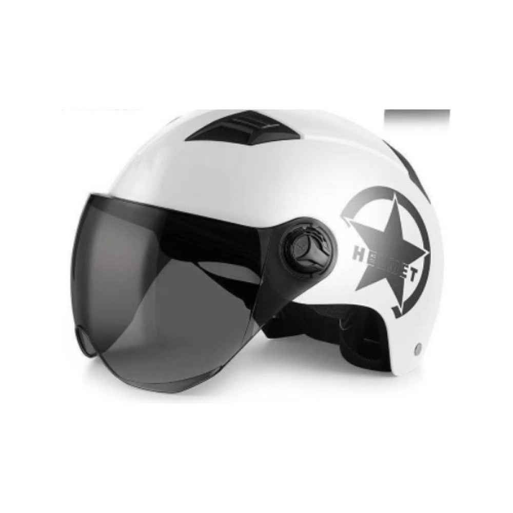 Yarım Kask Motosiklet Kaskı (Yurt Dışından) - 26 - Beyaz Motorsiklet Kaskları Fiyatı