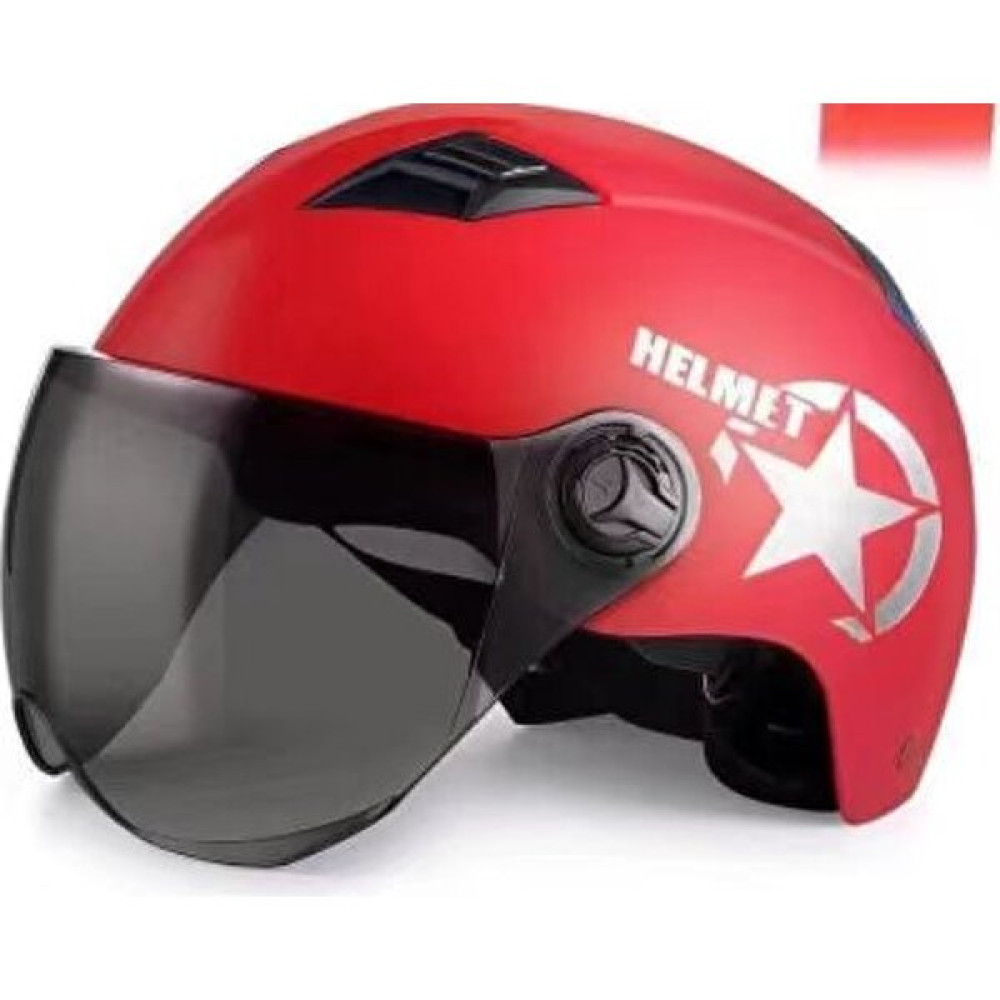 Yarım Kask Motosiklet Kaskı (Yurt Dışından) - 26 - Kırmızı Motorsiklet Kaskları Fiyatı