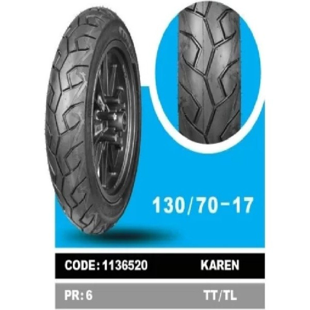Yasa 130/70-17 6pr Karen Tubeless Motosiklet Dış Lastiği Oto Boyaları Fiyatı
