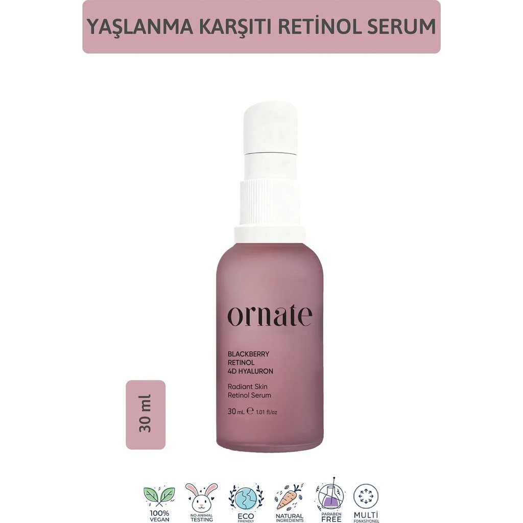 Yaşlılık ve Leke Karşıtı, %2 Hyaluronik Asit Etkili %0.5 Retinol Cilt Serumu 30 ml - Serum SSD / Solid State Drive Fiyatı