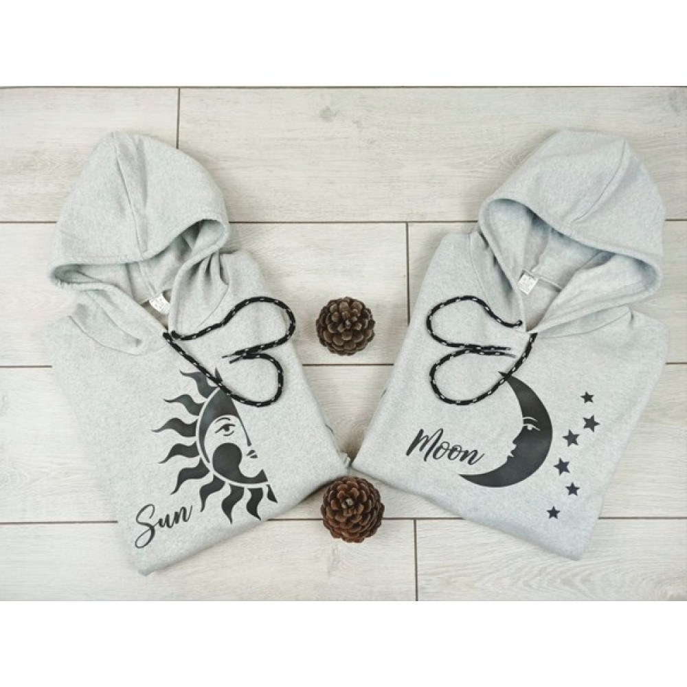 Yasolin Sevgili Kombini Sweatshirt Güneş Ay Bayan Sweatshirt Fiyatı
