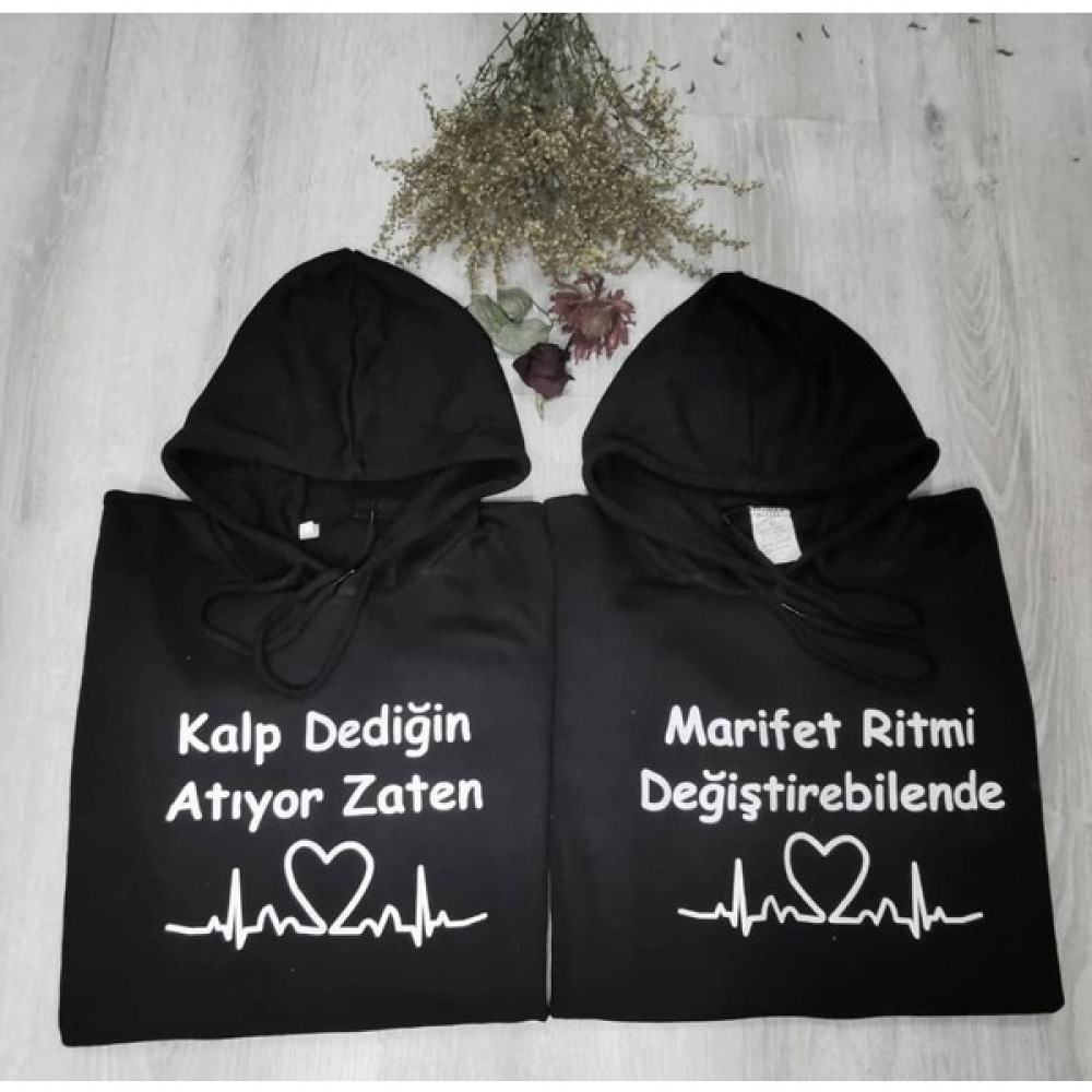 Yasolin Sevgili Kombini Sweatshirt Kalp Dediğin Atıyor Bayan Sweatshirt Fiyatı