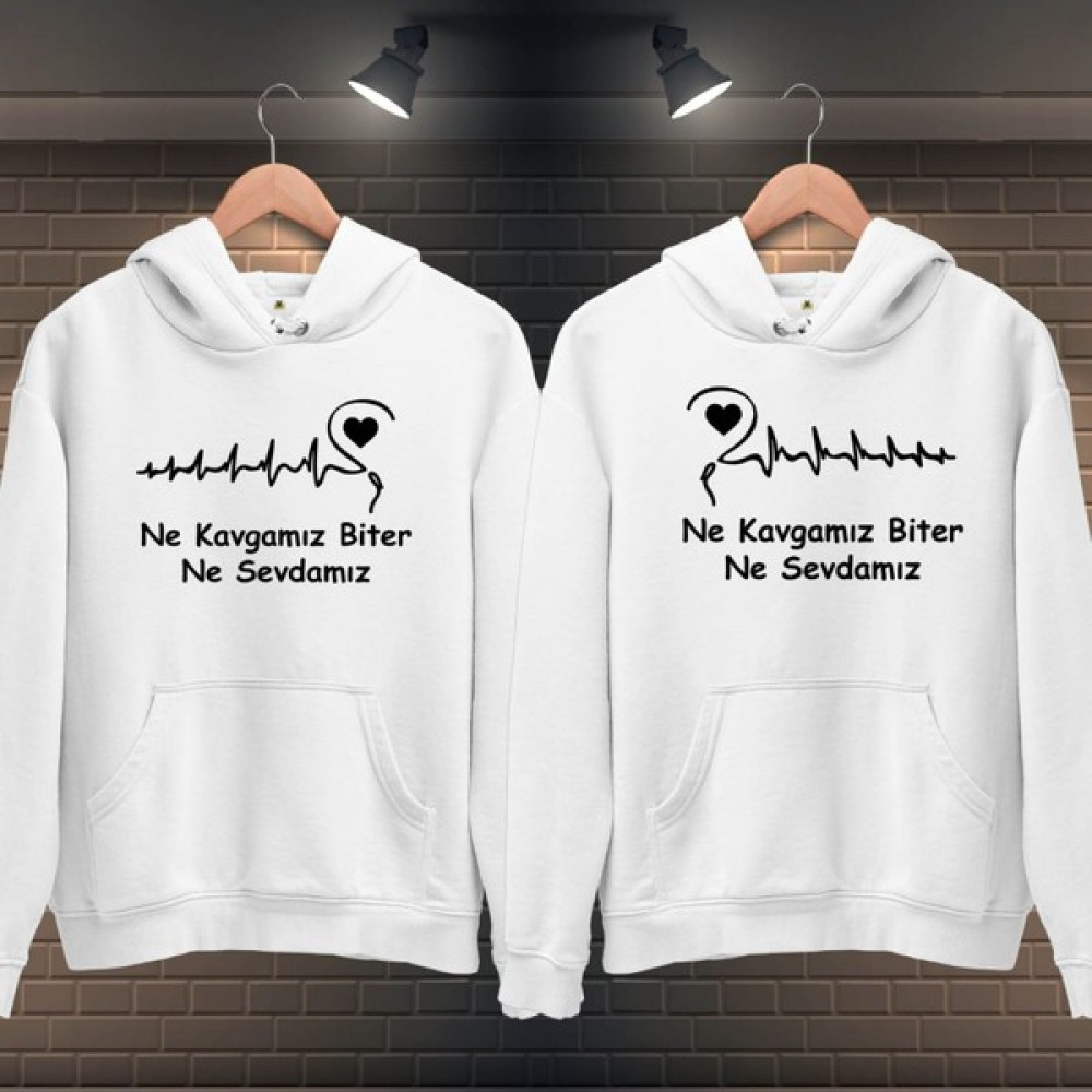 Yasolin Sevgili Kombini Sweatshirt Ne Kavgamız Biter Ne Sevdamız Bayan Sweatshirt Fiyatı
