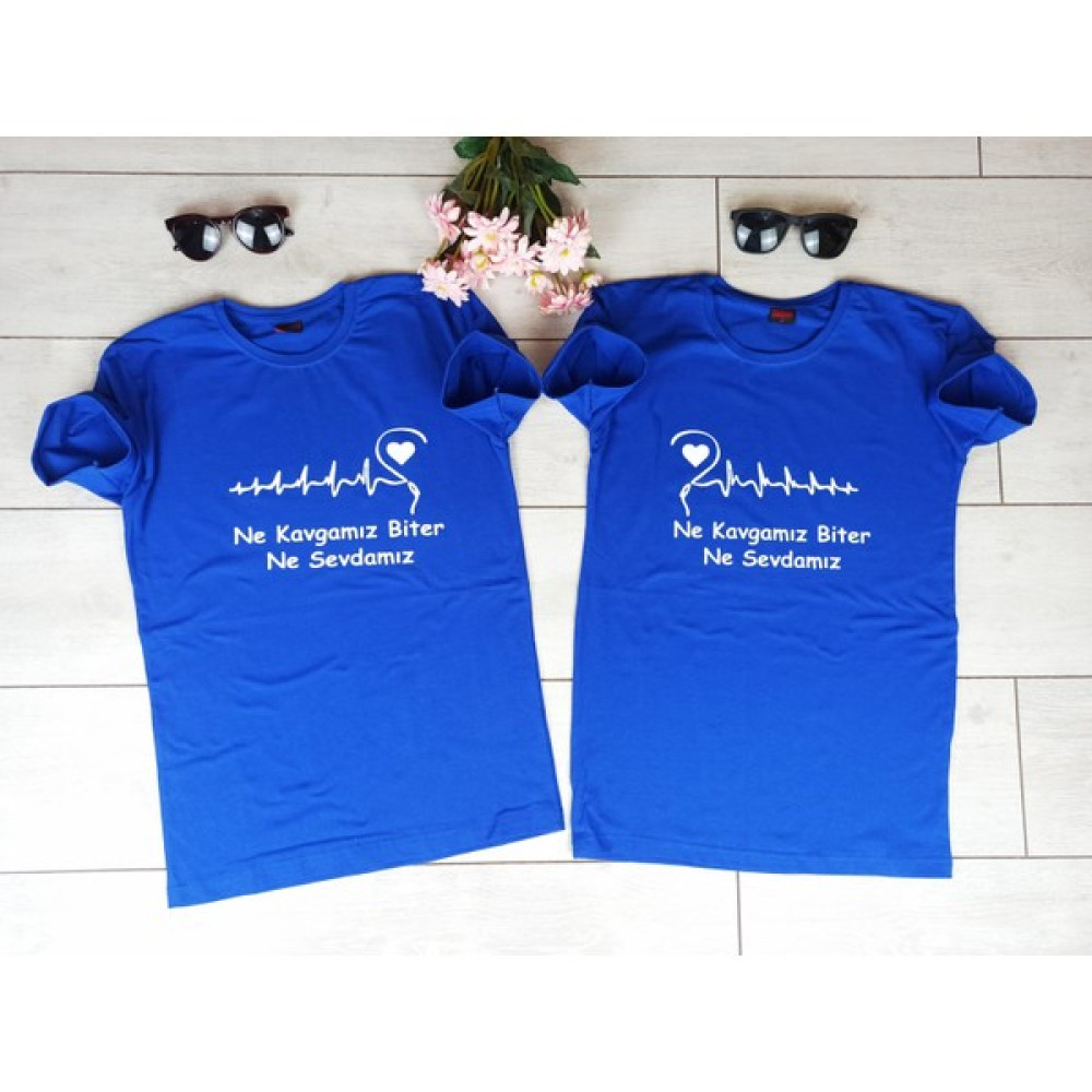 Yasolin Sevgili Kombini Tişört Ne Kavgamız Biter Ne Sevdamız Bayan T-shirt Fiyatı