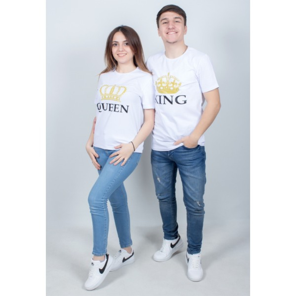 Yasolin Sevgili Kombinleri Gold King Queen Tişört Bayan T-shirt Fiyatı