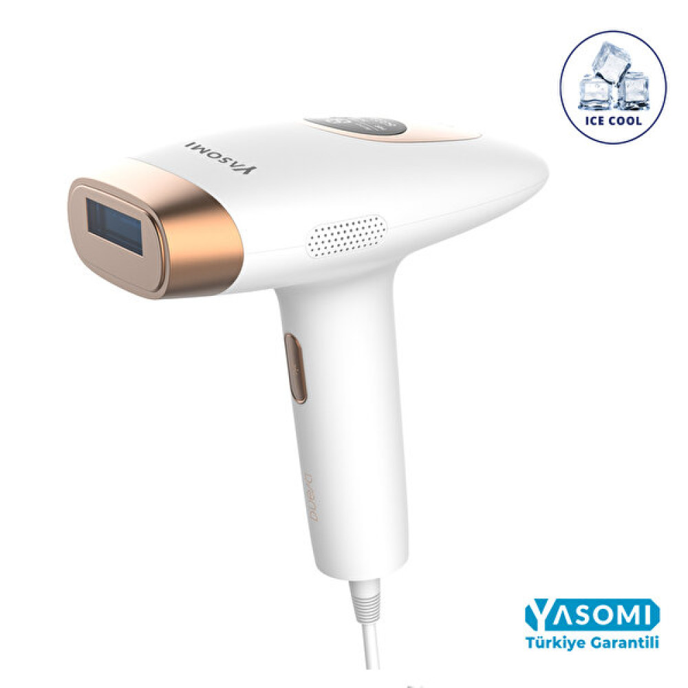 Yasomi Ai17 Buz Başlıklı 990000+ Atım Beyaz Lazer Epilasyon Cilt Gençleştirme ve Akne Giderici Cihazı (Yasomi Türkiye Garantili) Epilasyon Aletleri Fiyatı