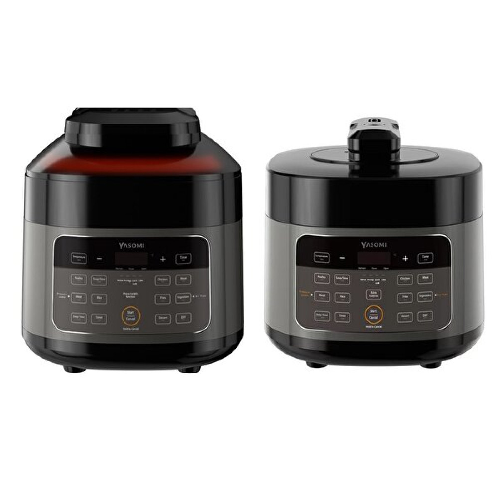 Yasomi Y85 Multi Cooker 2 si 1 Arada 4 L Airfryer Fritöz ve Elektrikli Düdüklü Tencere Fritözler Fiyatı