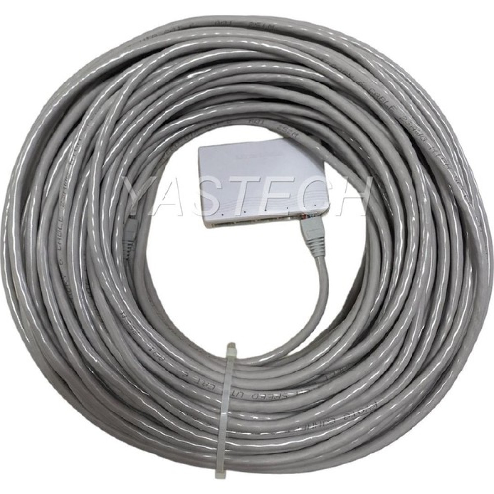 Yastech 5 Li Switch Port Internet Dağıtıcı +2*10 Metre Cat 6 Kablo +1 Giriş 4 Çıkış Hub & Switch Fiyatı