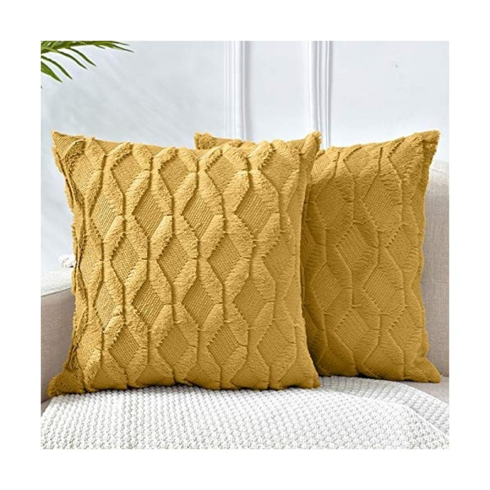 Yastık Kılıfı 20X20, Zambak Turuncu Sarı Dekoratif Boho Yastık Kılıfı Minder Örtüsü Kadife Lüks Yumuşak Peluş Kısa Yün Kanepe Kanepe Yatak Odası Ar... Yastık Kılıfı Fiyatı
