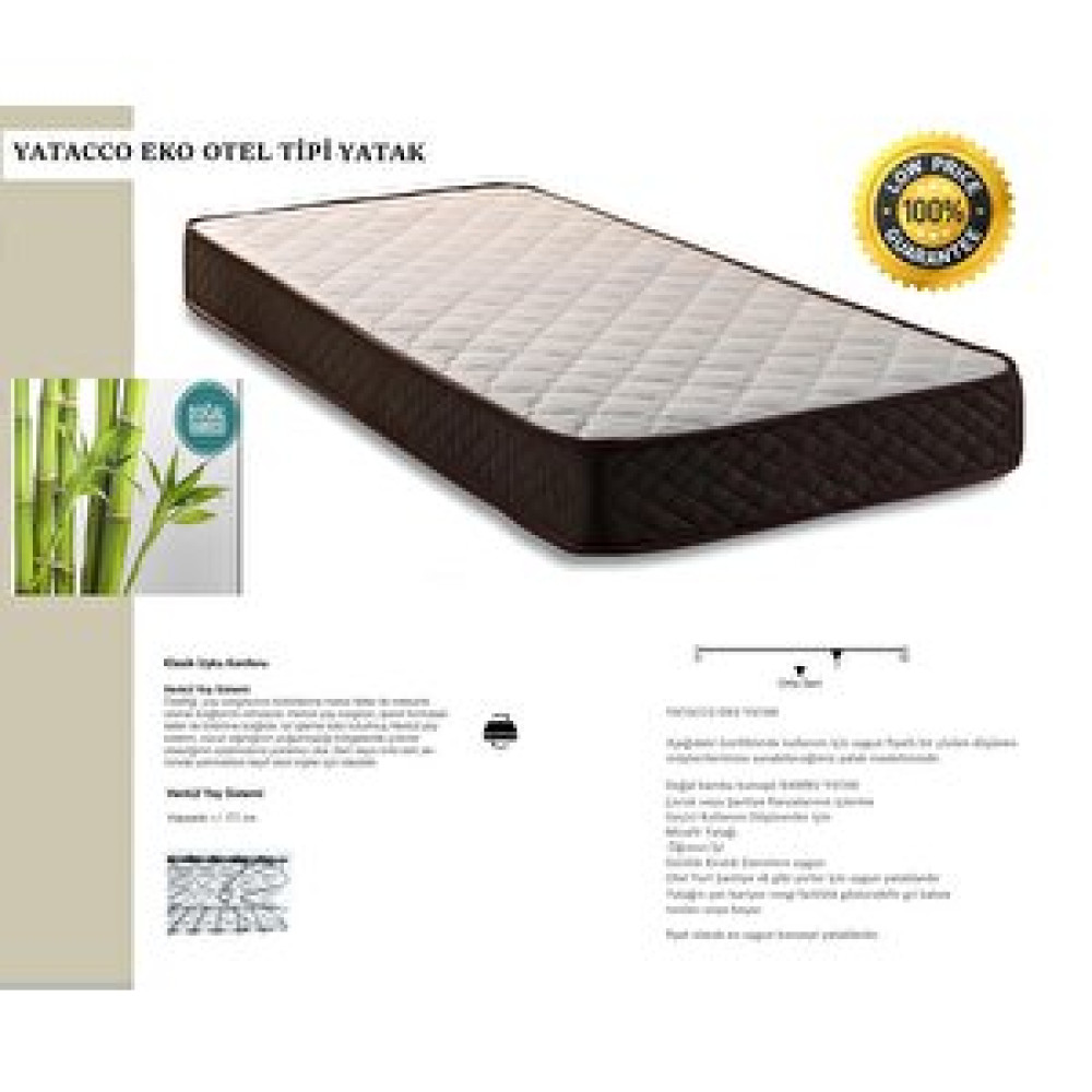 Yatacco Eko Çi̇ft Ki̇şi̇li̇k Yatak 140x200 cm Yatak Fiyatı